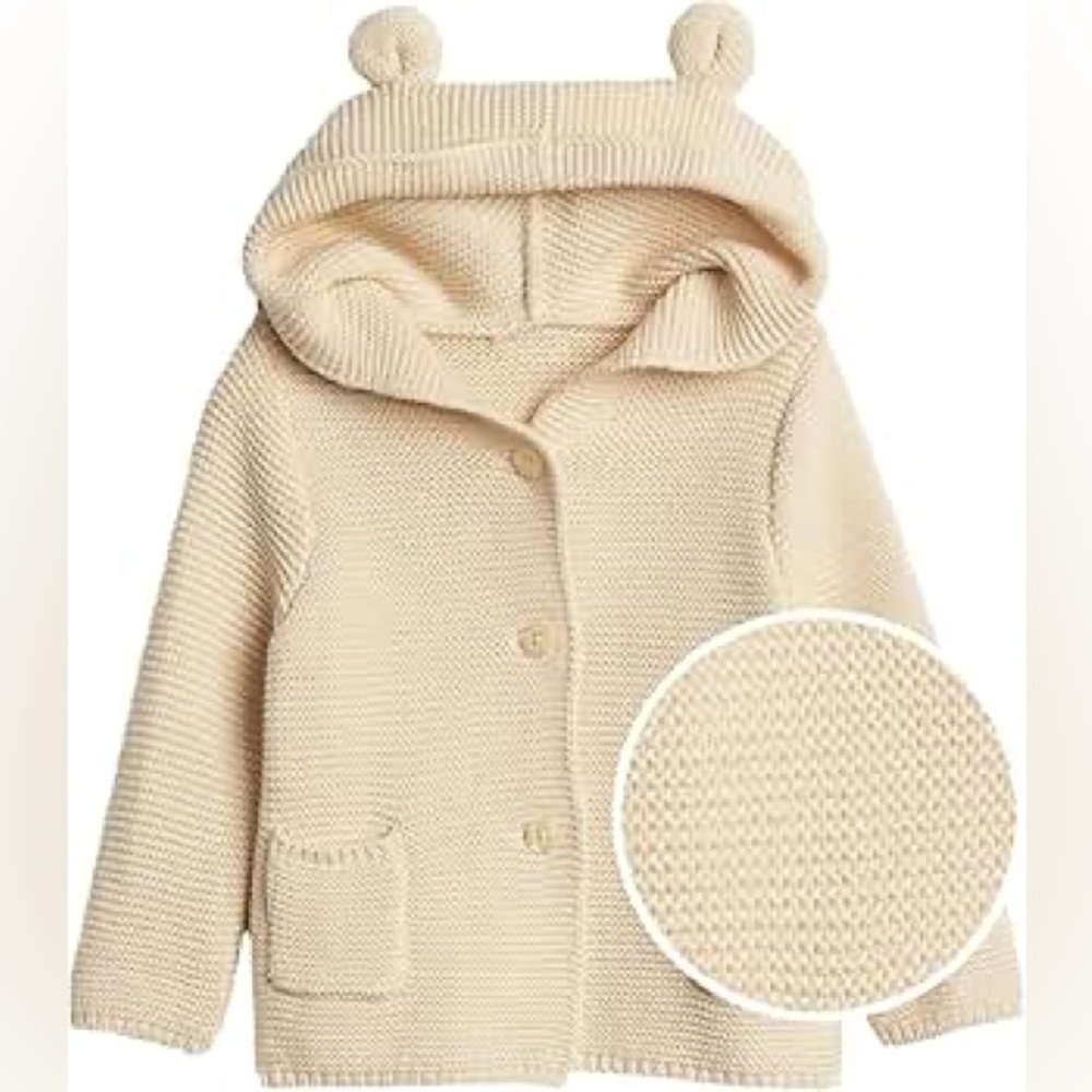 Gap Baby Cardigan Hoodie 18-24 Months Cream